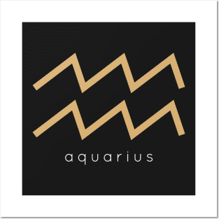 Zodiac Sign Aquarius Posters and Art